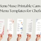 Canva Menu Templates for Chefs