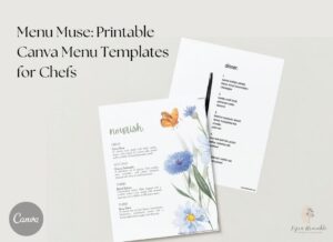 Canva Menu Templates for Chefs